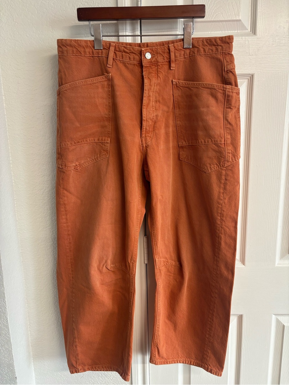 We The Free Minimalist Moxie Barrel Jeans in Dusted Clay Size 33 - Picture 9 of 11